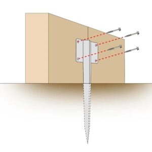 Alternative view of PERRY 440MM NO.4715 GALVANISED SINGLE SLEEPER STRAIGHT SUPPORT SPIKE